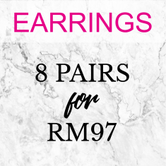 Earrings - 8 Pairs ( Choose Any 8 Earrings Designs)