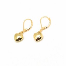 B-FFOM-E15- Gold Classic Simple Love Earrings