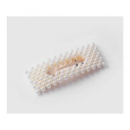 A-MDD-RECTANGLE3 Rectangle Trendy Pearls Korean Fashion Hairpin