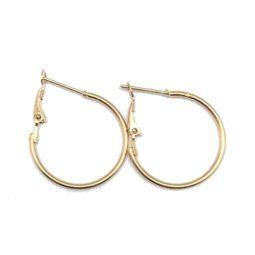 A-YG-Gold Hoop 2.5cm Gold Hoop Korean Inspired Earrings