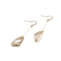 A-LG-ER0422 - Gold Simple Classic Diamond Hoop Earring