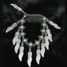 A-ZL-s171 SIlver wing charm bracelet accessories malaysia