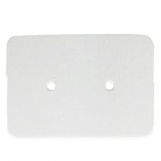 30CARD-WHITE 30 Pieces Plain White Earring Cards