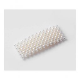 A-MDD-RECTANGLE Rectangle Korean Trendy White Pearls Hairpin