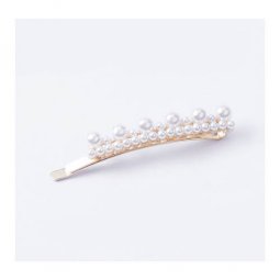A-MDD-PEARLROW Elegant White Pearls Row Korean Style Hairpin
