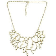 A-H2-X100 Gold tree elegant statement necklace wholesale malaysi