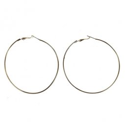B-MLSF-A715 Large Gold Hoop Earrings 7 cm Malaysia