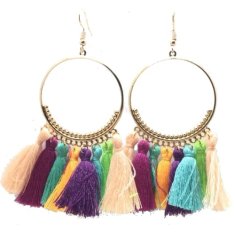 A-SD-Colourful5 Elegant Round Colourful Tassel Earrings Shop