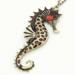 C11042810 Red seahorse korea long necklace wholesale online