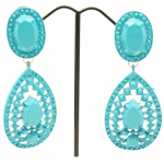 T3-R315 Blue dangling earstuds colours malaysia accessories