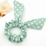 C11050693 Light green polka dot hair accessories korean shop