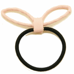 T-E-LR Light pink bunny ear elastic hair accesories korean