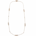 B-K-MQ Gold chain princess delicate korean long necklace