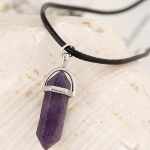 C015074232 Dark purple bead korean short necklace rantai borong