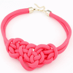 C13010216 Neon pink cloth choker necklace malaysia accessories