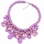 P105919 Purple flowery romantic korean choker necklace malaysia