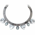 P118948 Shiny stone korean satement necklace accessories shop