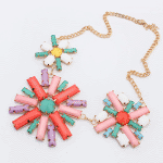 P119838 Statement necklace malaysia colourful spring choker
