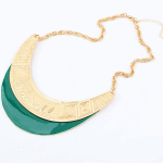 P90398 Blue light gold choker necklace wholesale accessories