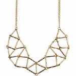 T6-x173 Light gold elegance lining shape ASOS choker necklace