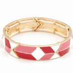 C11030306 Light gold pink elastic bracelet yy korean malaysia