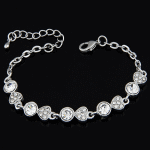 C11030433 Shiny crystals korean bracelet online wholesale shop