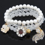 C11053059 Pearly chrams dangling elastic bracelet malaysia
