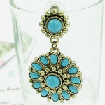C10090326 Vintage blue bead korea malaysia earstuds accessories