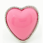 C11051461 Pinky heart wholesale korean chunky ring accessories
